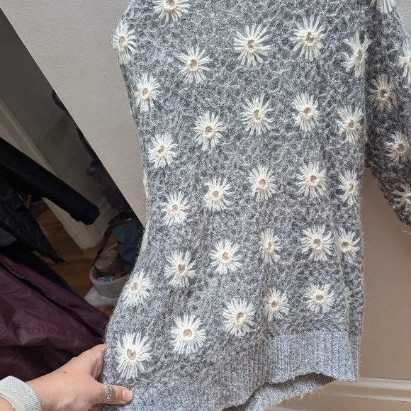 Vintage sweater - daisy flowers - Picture 3 of 5